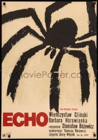 6j856 ECHO Polish 23x33 '64 Stanislaw Rozewicz directed, Gorka spider art!