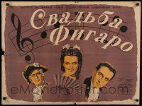 6j485 MARRIAGE OF FIGARO Russian 24x32 '50 Mozart's classic opera, musical Belski art!