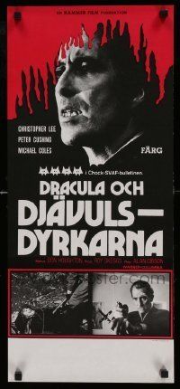 6j018 SATANIC RITES OF DRACULA Swedish stolpe '74 different images of vampire Christopher Lee!