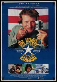6j011 GOOD MORNING VIETNAM Thai poster '87 military radio DJ Robin Williams, Barry Levinson directed