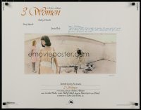 6k003 3 WOMEN 1/2sh '77 directed by Robert Altman, Shelley Duvall, Sissy Spacek, Janice Rule