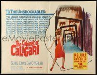 6k061 CABINET OF CALIGARI 1/2sh '62 written by Robert Bloch, it shocks the unshockables!