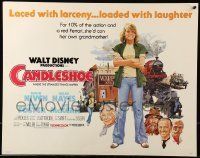 6k063 CANDLESHOE 1/2sh '77 Walt Disney, artwork of young Jodie Foster, she'd con her own grandma!