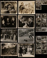 6m266 LOT OF 27 MOSTLY 1930S-40S 8X10 STILLS '30s-40s great scenes from a variety of movies!