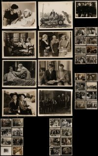 6m245 LOT OF 49 MOSTLY 1930S-40S 8X10 STILLS '30s-40s scenes from a variety of different movies!