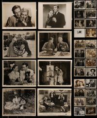 6m251 LOT OF 40 MOSTLY 1930S-40S 8X10 STILLS '30s-40s great scenes from a variety of movies!