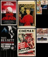 6m308 LOT OF 10 UNFOLDED REPRO & COMMERCIAL POSTERS '80s-00s a variety of movie images & more!