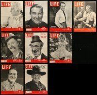 6m225 LOT OF 9 LIFE MAGAZINE COVERS '50s-60s most with top Hollywood leading men pictured!