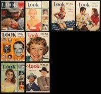 6m227 LOT OF 8 LOOK MAGAZINE COVERS '40s-60s great images including Marilyn Monroe in Misfits!