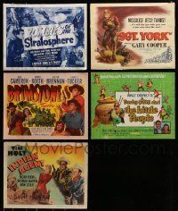 6m102 LOT OF 5 TITLE CARDS '40s-60s great images from a variety of different movies!