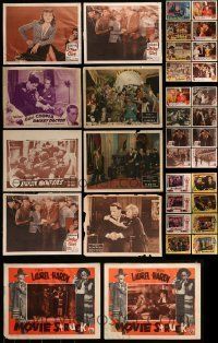 6m086 LOT OF 50 LOBBY CARDS '30s-50s incomplete sets from a variety of different movies!
