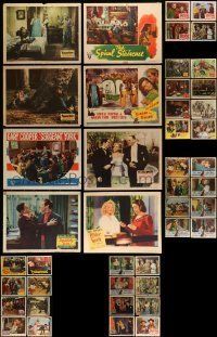 6m085 LOT OF 52 1940S LOBBY CARDS '40s incomplete sets from a variety of different movies!