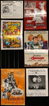 6m029 LOT OF 6 CUT AND UNCUT PRESSBOOKS '70s advertising a variety of different movies!