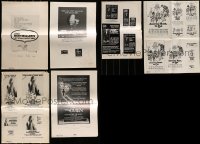 6m038 LOT OF 6 UNCUT AD SLICKS '70s advertising for a variety of different movies!