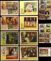 6m093 LOT OF 25 LOBBY CARDS '40s-60s incomplete sets from a variety of different movies!