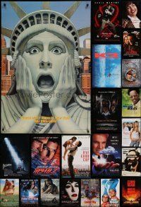 6m337 LOT OF 27 UNFOLDED MOSTLY DOUBLE-SIDED 27X40 ONE-SHEETS '90s-00s a variety of movie images!