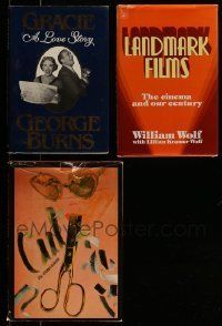 6m158 LOT OF 3 HARDCOVER MOVIE BOOKS '70s-80s filled with great Hollywood images & information!