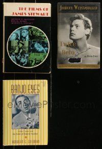 6m162 LOT OF 3 ACTOR BIOGRAPHY HARDCOVER BOOKS '70s-00s James Stewart, Weissmuller & Cantor!