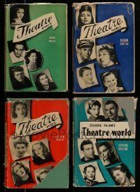 6m140 LOT OF 4 THEATRE WORLD HARDCOVER BOOKS '40s-50s covering 1945 to 1948 + 1955-1956!