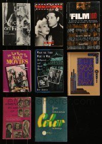 6m116 LOT OF 8 HARDCOVER MOVIE BOOKS '70s-90s filled with great Hollywood images & information!
