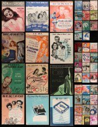 6m021 LOT OF 47 MOVIE SHEET MUSIC '30s-40s great songs from a variety of different movies!