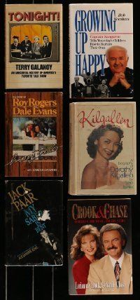 6m123 LOT OF 6 TV STAR BIOGRAPHY HARDCOVER BOOKS '60s-90s Roy Rogers & Dale Evans + more!
