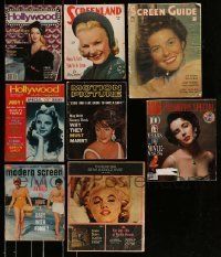 6m210 LOT OF 8 MAGAZINES '40s-90s filled with great Hollywood movie images & information!