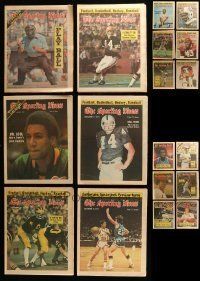6m185 LOT OF 18 1974 SPORTING NEWS MAGAZINES '74 baseball, golf, auto racing, tennis, football!