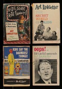 6m152 LOT OF 4 ART LINKLETTER HARDCOVER BOOKS '50s-60s Kids Say the Darndest Things & more!