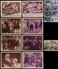 6m096 LOT OF 20 LOBBY CARDS IN COMPLETE SETS OF 4 '40s-50s great scenes from 5 different movies!
