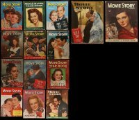 6m191 LOT OF 14 MOVIE STORY MAGAZINES '40s-50s filled with Hollywood movie images & info!
