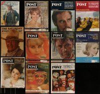 6m198 LOT OF 11 SATURDAY EVENING POST MAGAZINES '60s-70s great Hollywood movie images & info!