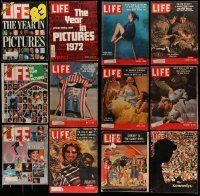 6m197 LOT OF 12 LIFE MAGAZINES '50s-80s filled with great images & information!