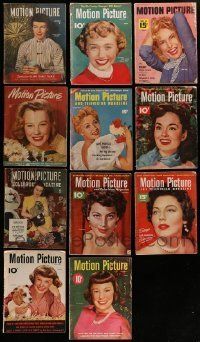 6m199 LOT OF 11 MOTION PICTURE MAGAZINES '40s-50s filled with great movie images & information!