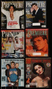6m215 LOT OF 6 PREMIERE MAGAZINES '90s-00s great Hollywood movie images & information!
