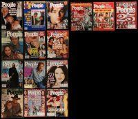 6m188 LOT OF 15 PEOPLE MAGAZINES '70s-00s great images & information about celebrities!