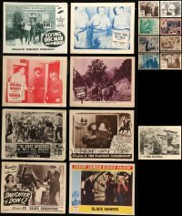 6m098 LOT OF 17 SERIAL LOBBY CARDS '40s-50s great scenes from a variety of different movies!
