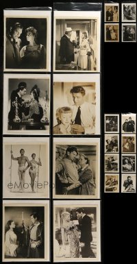6m253 LOT OF 36 MOSTLY 1940S-50S 8X10 STILLS '40s-50s scenes from a variety of different movies!