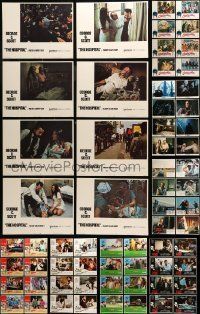 6m079 LOT OF 64 LOBBY CARDS '70s-80s complete sets of 8 cards from 8 different movies!