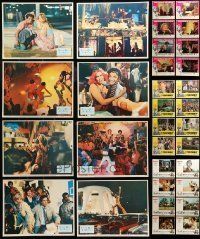 6m089 LOT OF 40 LOBBY CARDS '60s-70s complete sets of 8 cards from 5 different movies!