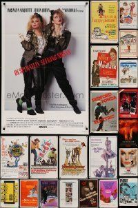 6m040 LOT OF 118 FOLDED ONE-SHEETS '50s-80s great images from a variety of different movies!
