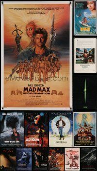 6m361 LOT OF 18 UNFOLDED SINGLE-SIDED MOSTLY 27X40 ONE-SHEETS '80s-90s a variety of movie images!