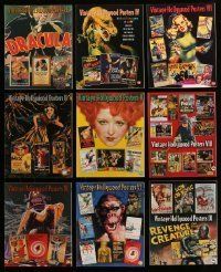 6m176 LOT OF 9 VINTAGE HOLLYWOOD POSTERS AUCTION CATALOGS '90s-00s filled with color images!