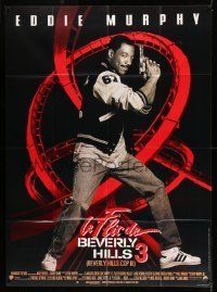 6p586 BEVERLY HILLS COP III French 1p '87 Eddie Murphy is back as Axel Foley by rollercoaster!
