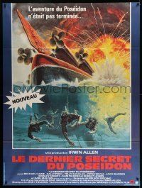 6p587 BEYOND THE POSEIDON ADVENTURE French 1p '79 Irwin Allen, Mort Kunstler disaster art!