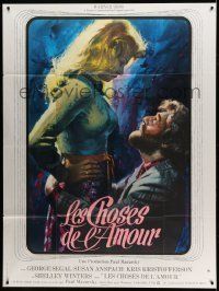 6p603 BLUME IN LOVE French 1p '73 different artwork of George Segal & sexy Susan Anspach!