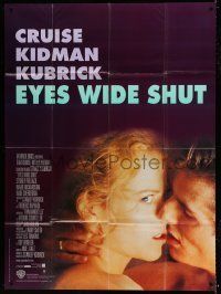 6p692 EYES WIDE SHUT French 1p '99 Stanley Kubrick, romantic c/u of Tom Cruise & Nicole Kidman!