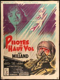 6p735 HIGH FLIGHT French 1p R60s different Grinsson art of Ray Milland & military fighter jets!
