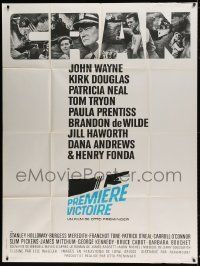 6p749 IN HARM'S WAY French 1p '65 John Wayne, Kirk Douglas, directed by Otto Preminger!