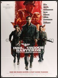 6p753 INGLOURIOUS BASTERDS French 1p '09 directed by Quentin Tarantino, Nazi-killer Brad Pitt!